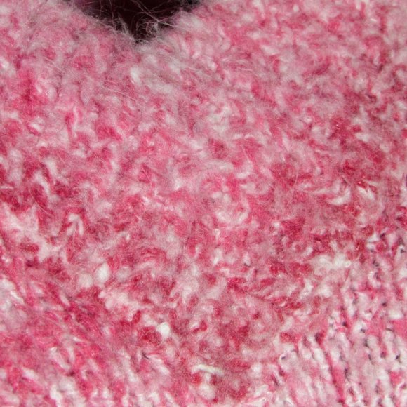 Body Central Pink & White Gradient weave soft sweater extra-long sleeves small - Picture 8 of 12